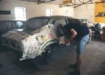 preparations for painting by Stephan